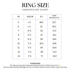 Gothic garnet and white topaz ring size 7 | 925 sterling silver *Seconds*