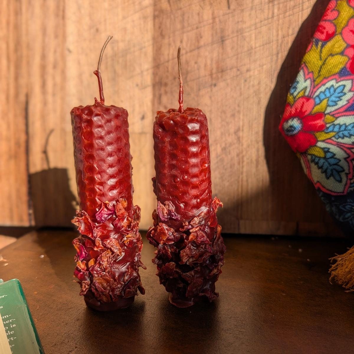Self love and healing ritual beeswax candles