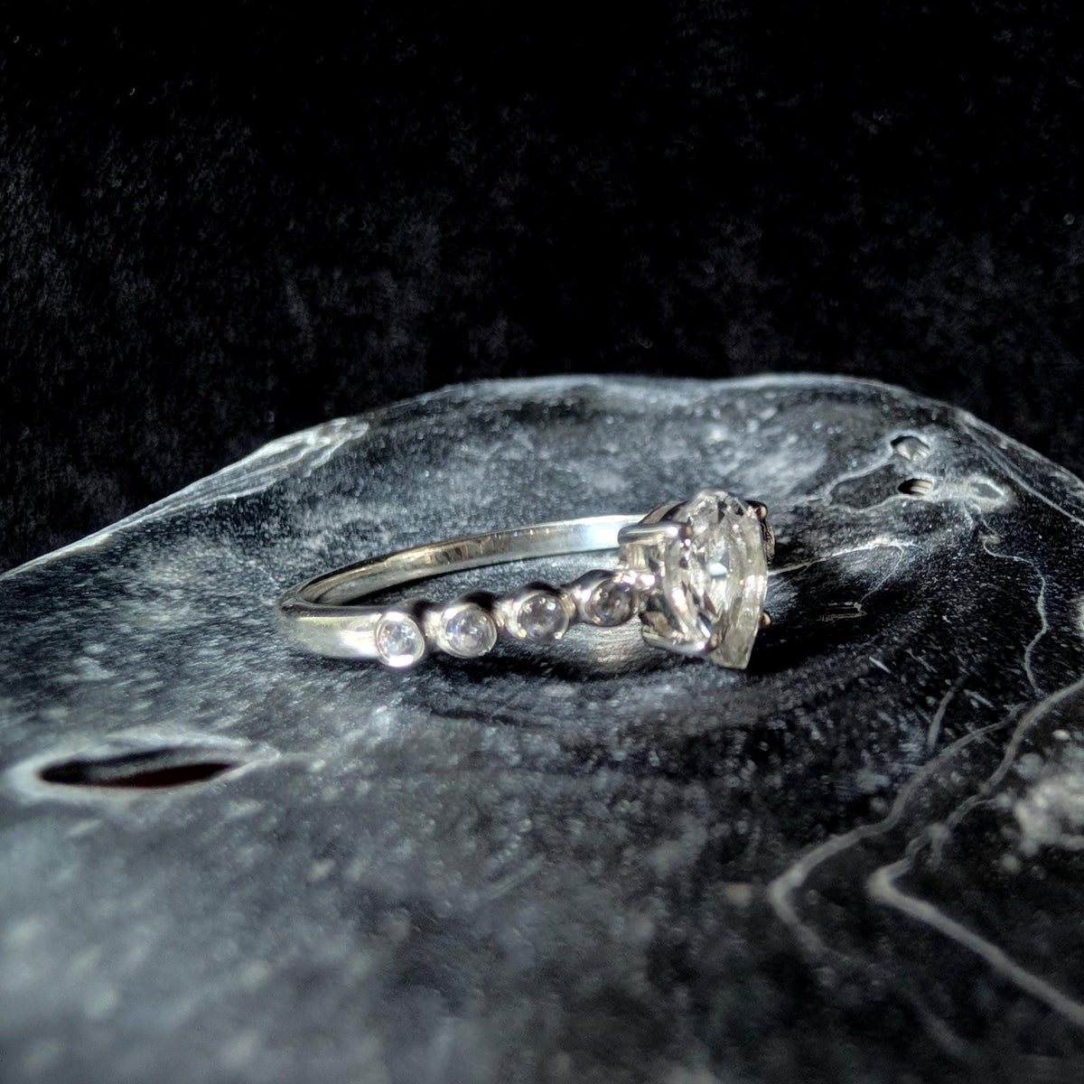 Statement white topaz ring | 925 Sterling Silver