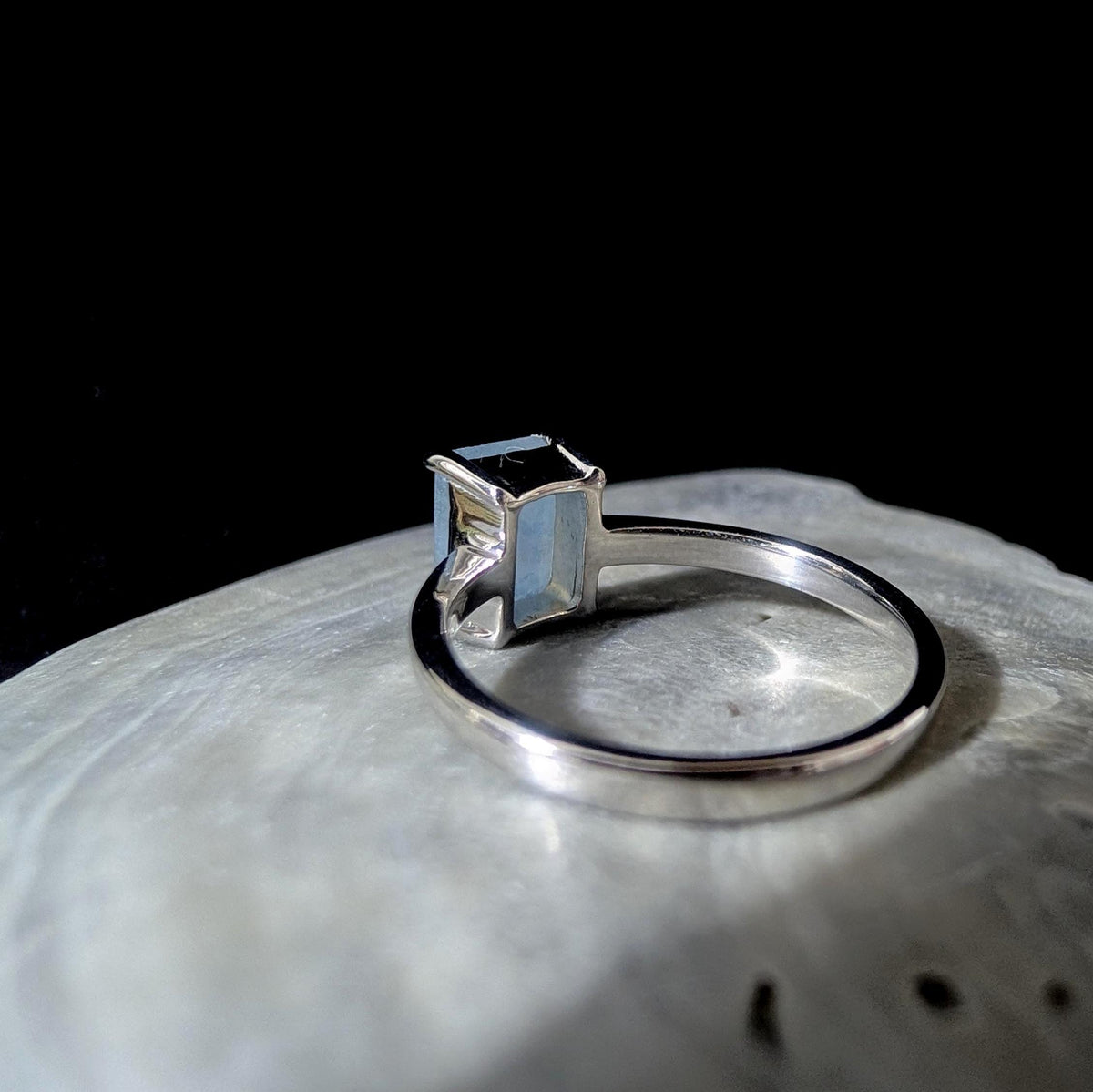 Elegant aquamarine ring | 925 Sterling Silver