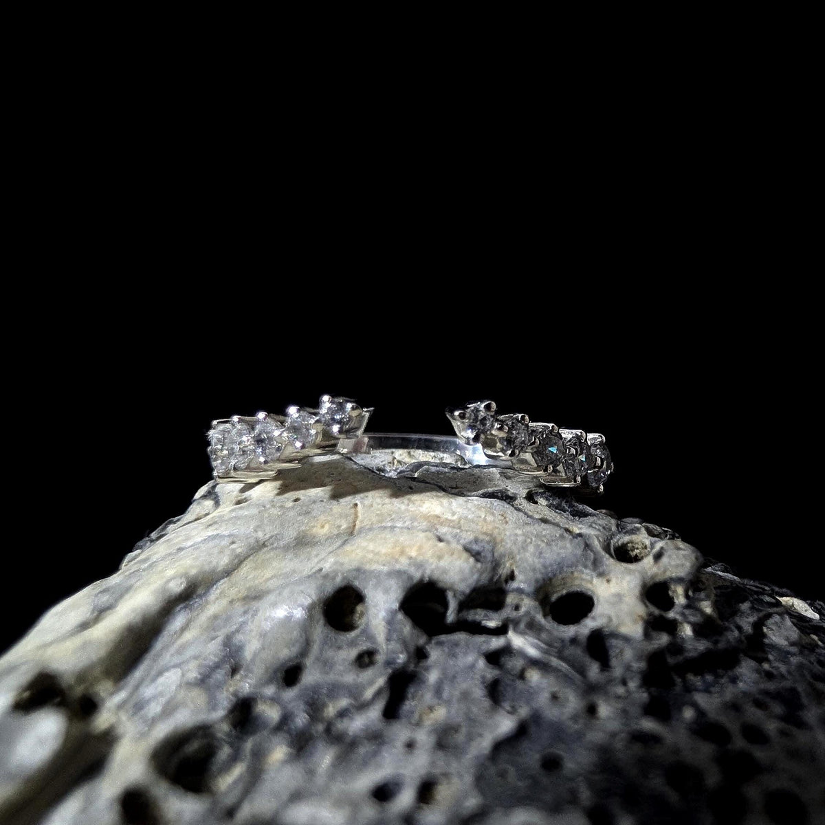 White Topaz Statement Ring Enhancer | 925 sterling silver