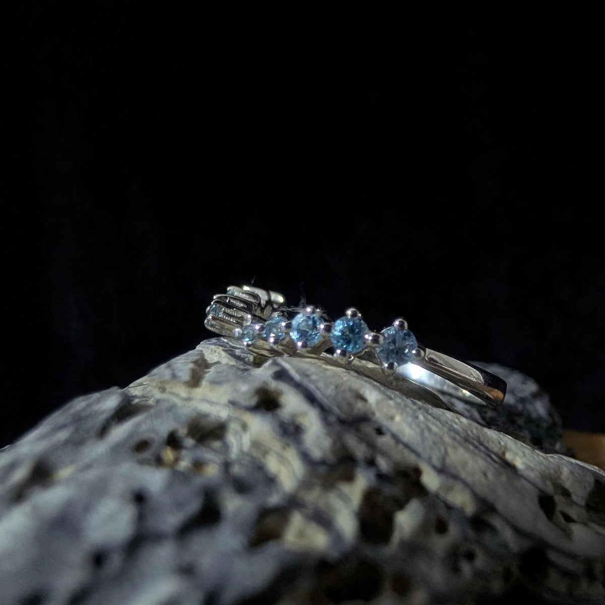 Blue Topaz Enhancer Ring | 925 sterling silver
