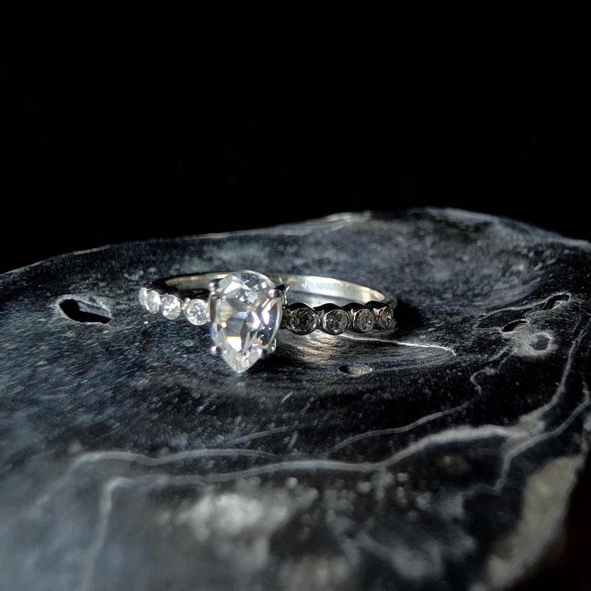 Statement white topaz ring | 925 Sterling Silver