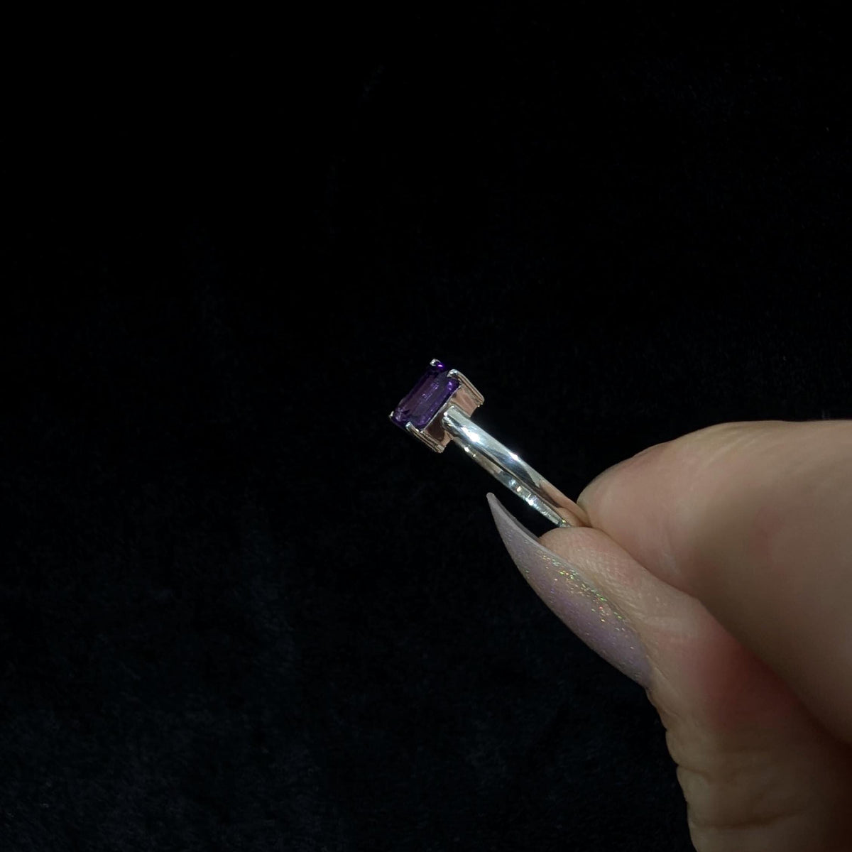 Elegant amethyst ring | 925 Sterling Silver