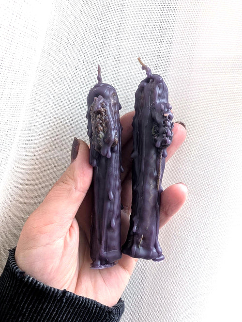 Intuition and clarity ritual beeswax candles