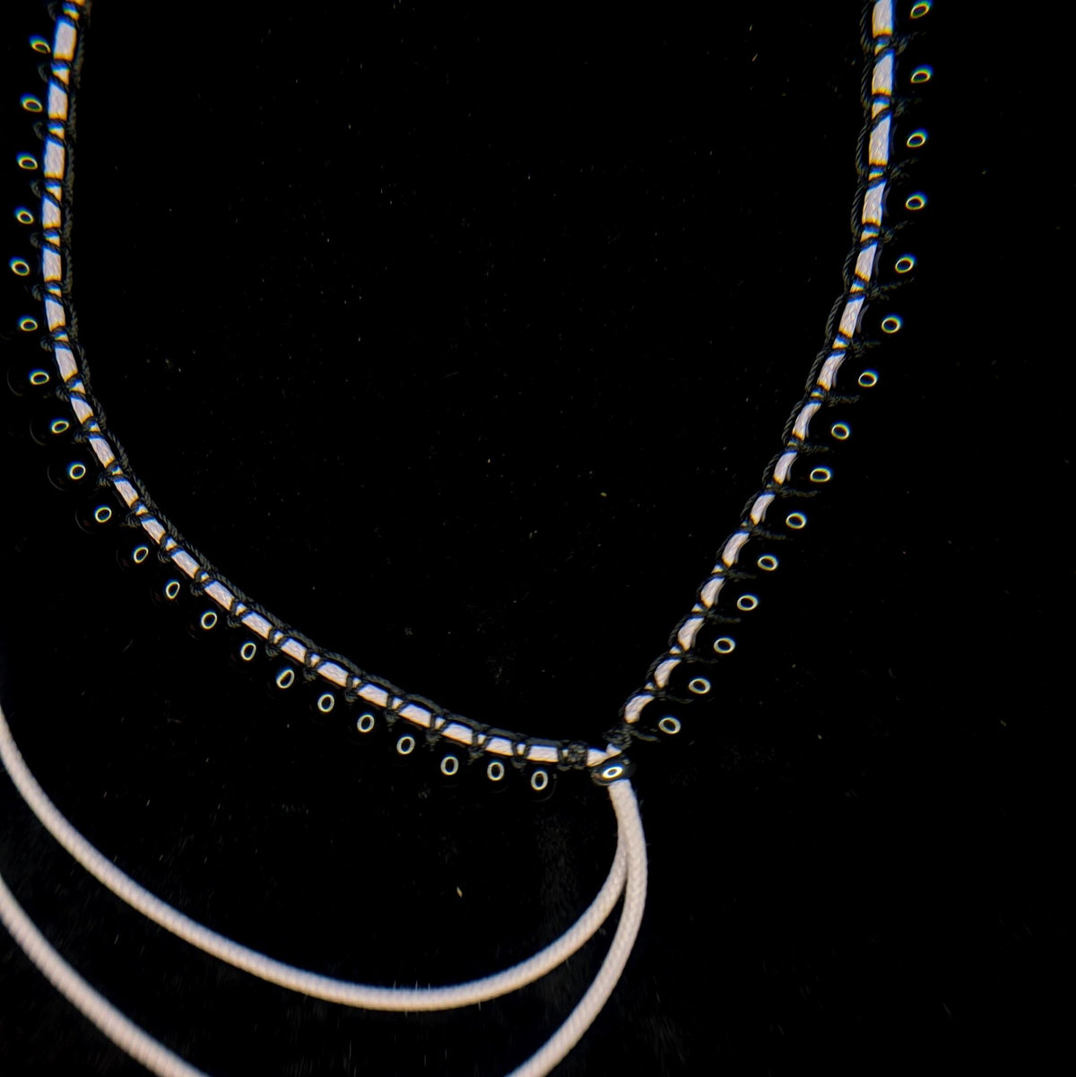 Black onyx choker necklace