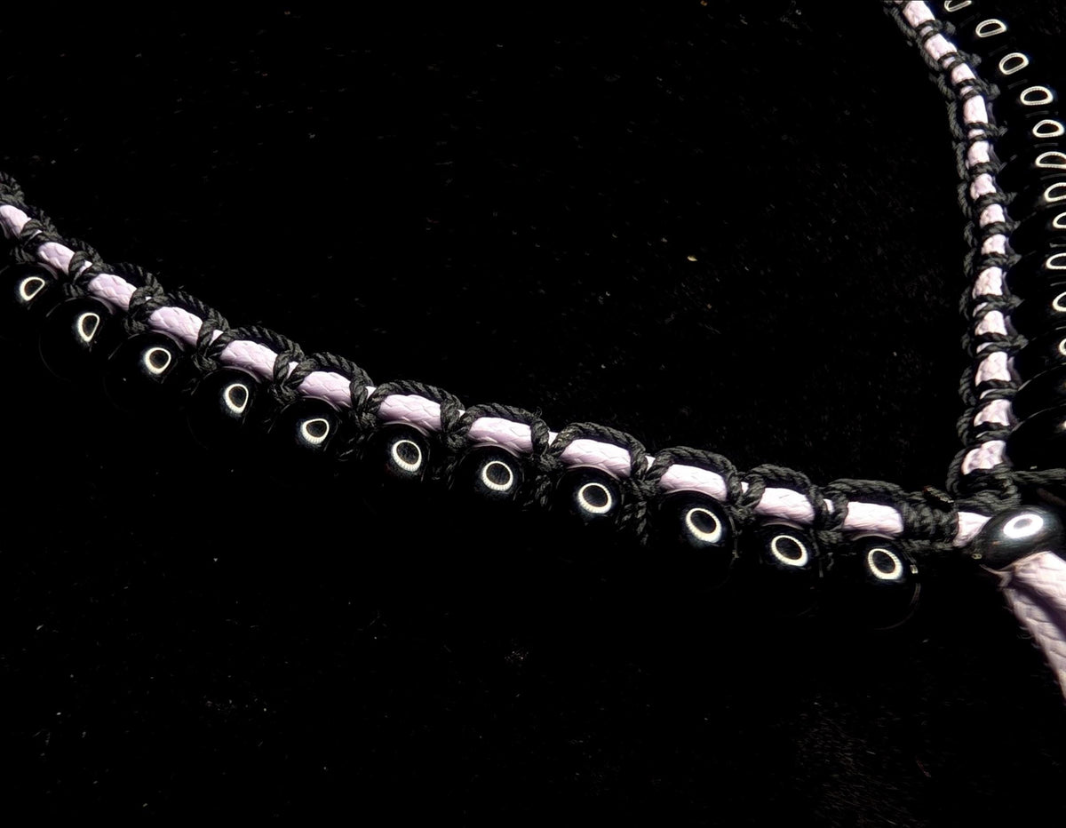 Black onyx choker necklace