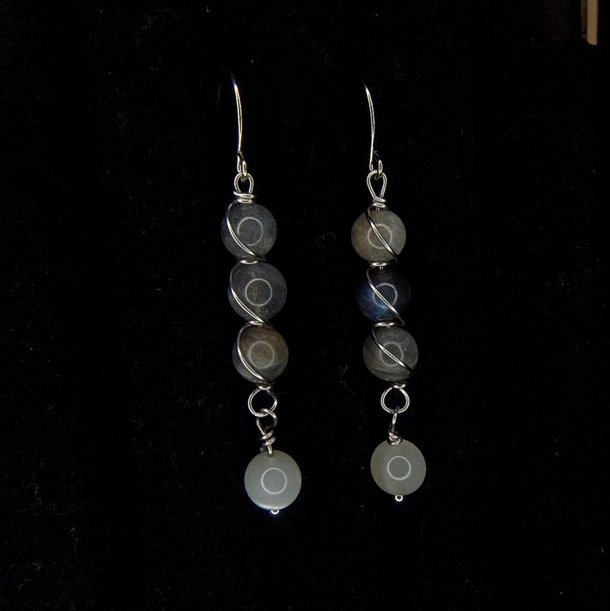 Custom Wire Wrapped Crystal Earrings - single or pair | Small