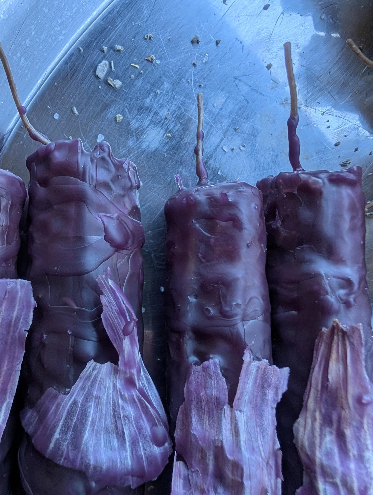 Hekate ritual beeswax taper candles