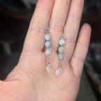 Wire wrapped crystal drop earrings - Choose your pair | Small