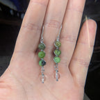 Custom Wire Wrapped Crystal Earrings - single or pair | Small