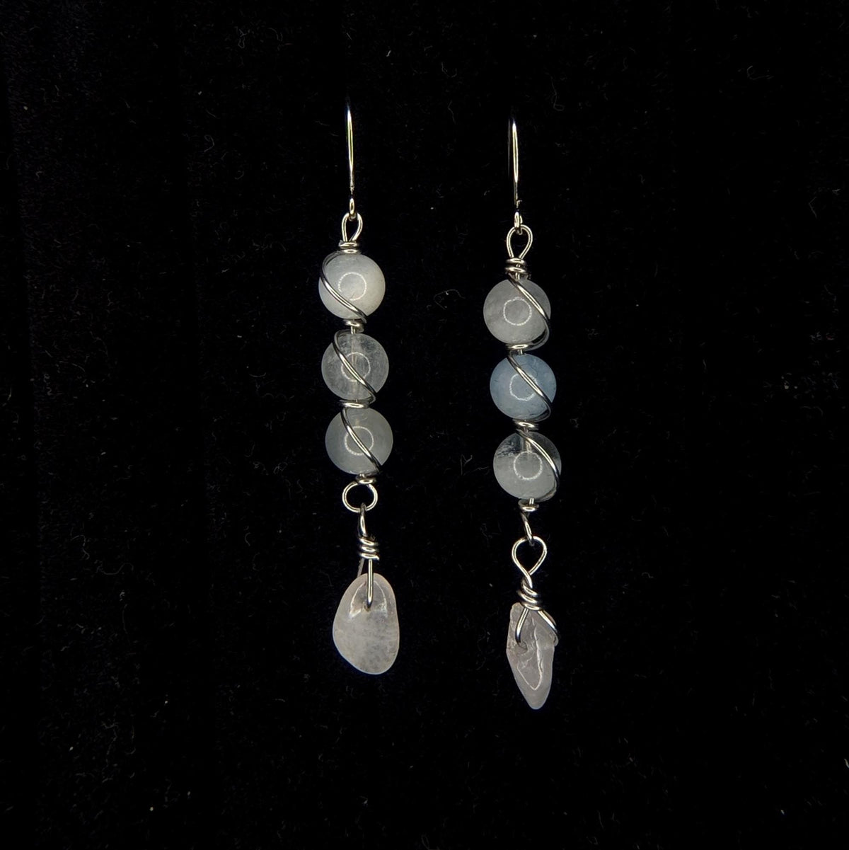 Custom Wire Wrapped Crystal Earrings - single or pair | Small