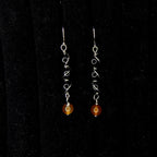Wire wrapped crystal drop earrings - Choose your pair | Small