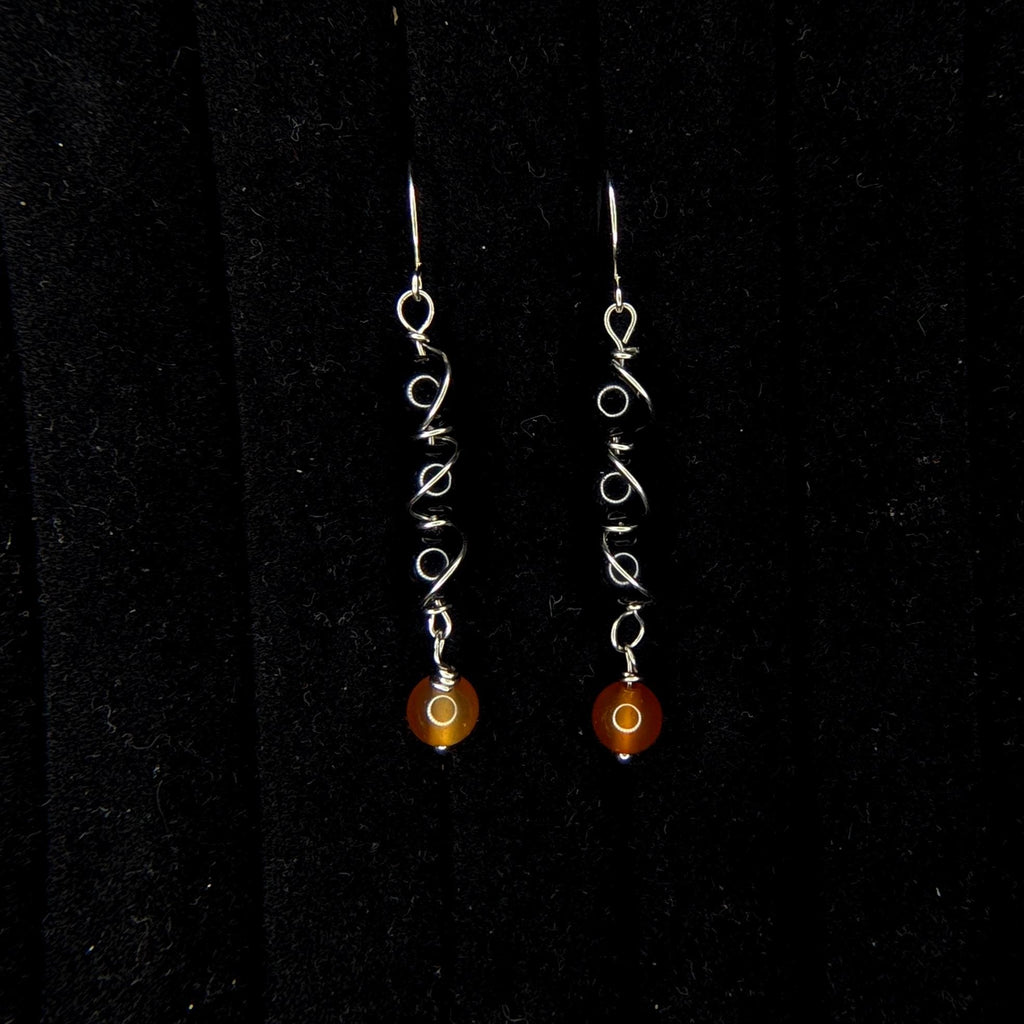 Custom Wire Wrapped Crystal Earrings - single or pair | Small
