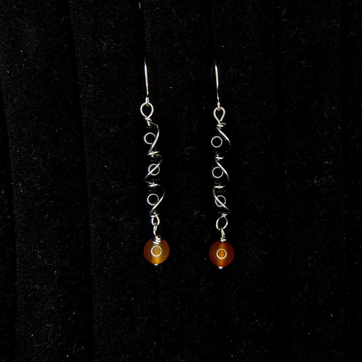 Custom Wire Wrapped Crystal Earrings - single or pair | Small