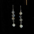 Custom Wire Wrapped Crystal Earrings - single or pair | Small