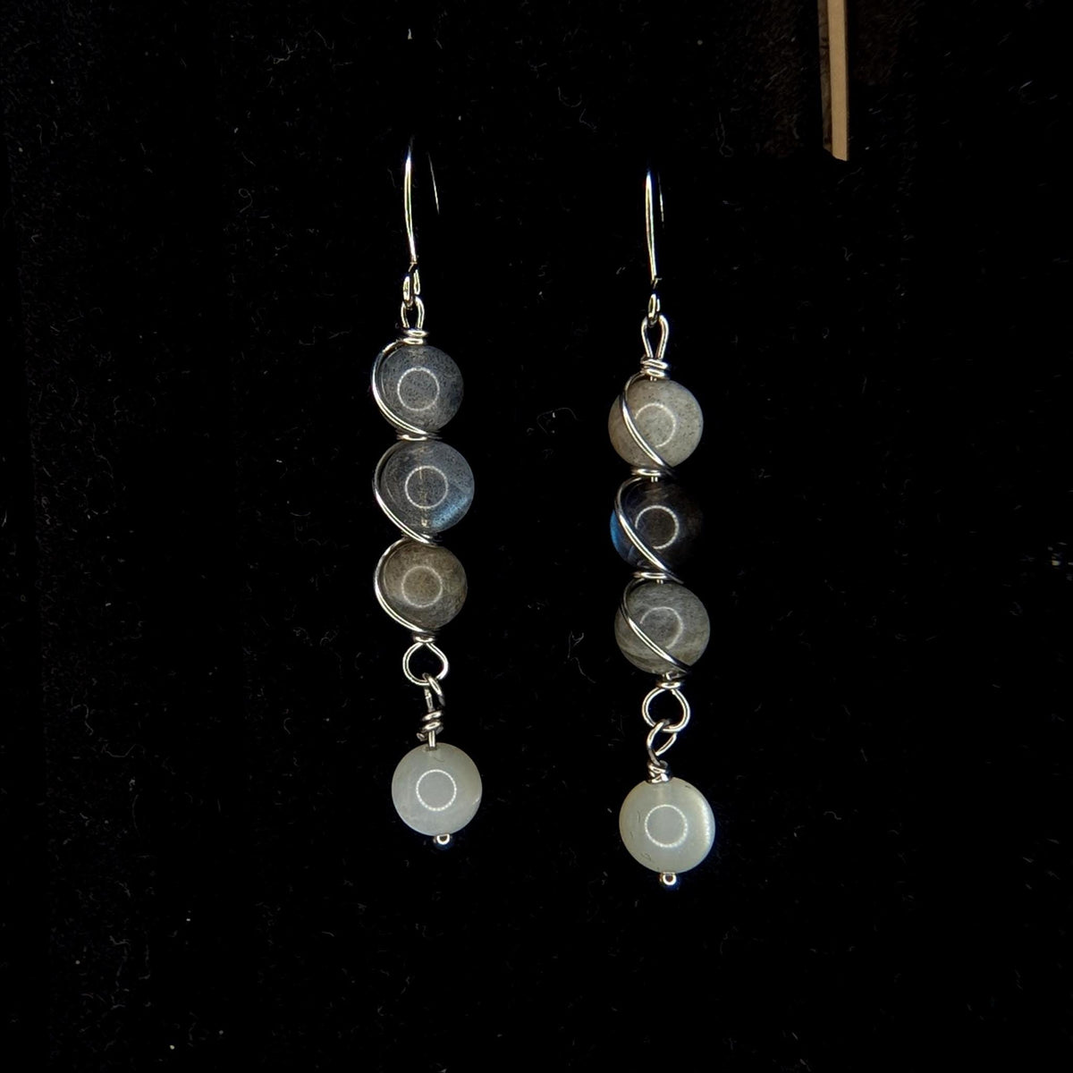 Custom Wire Wrapped Crystal Earrings - single or pair | Small