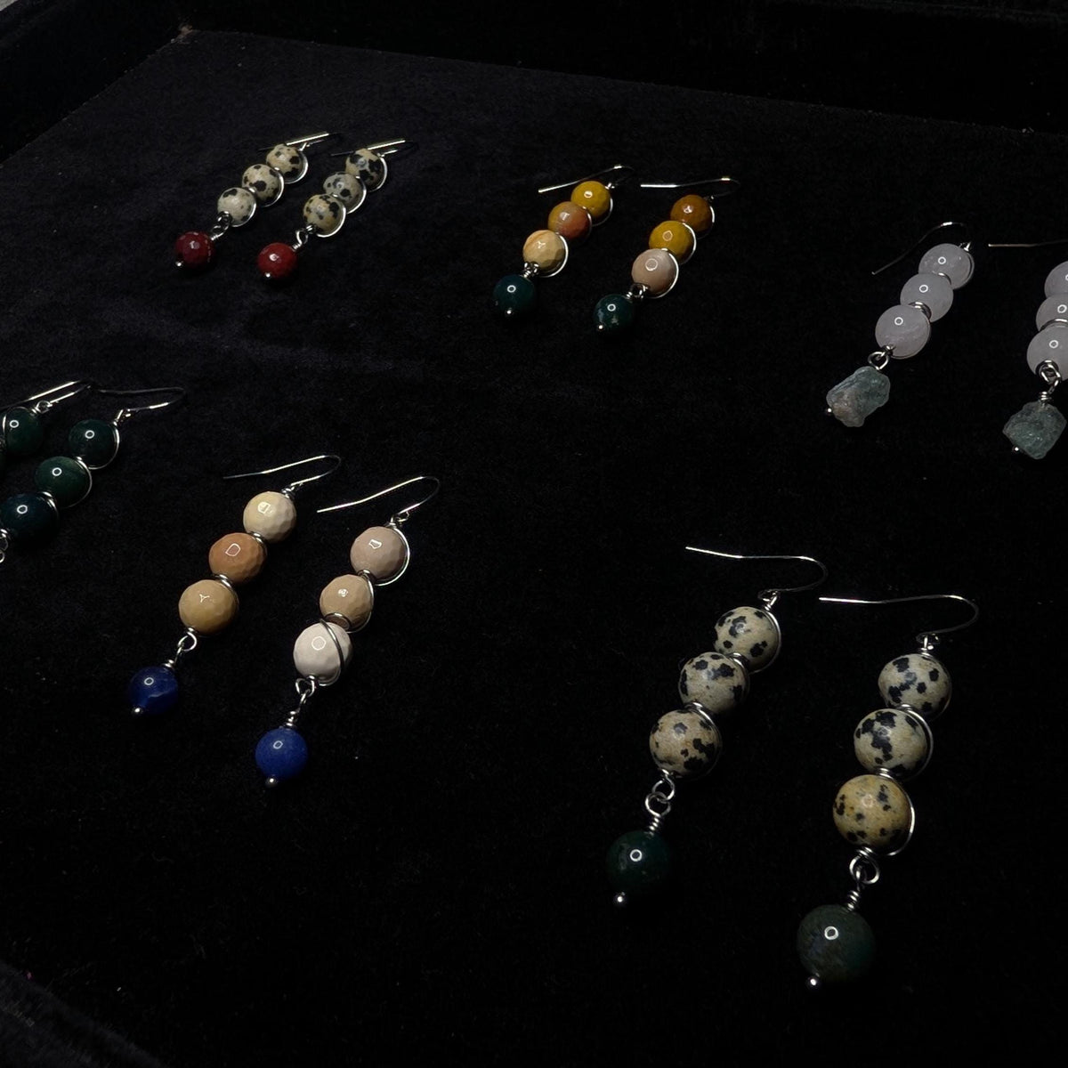 Custom Wire Wrapped Crystal Earrings - single or pair | Large