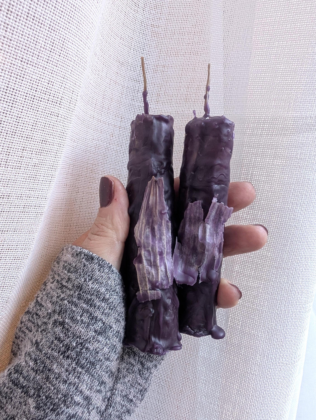 Hekate ritual beeswax taper candles