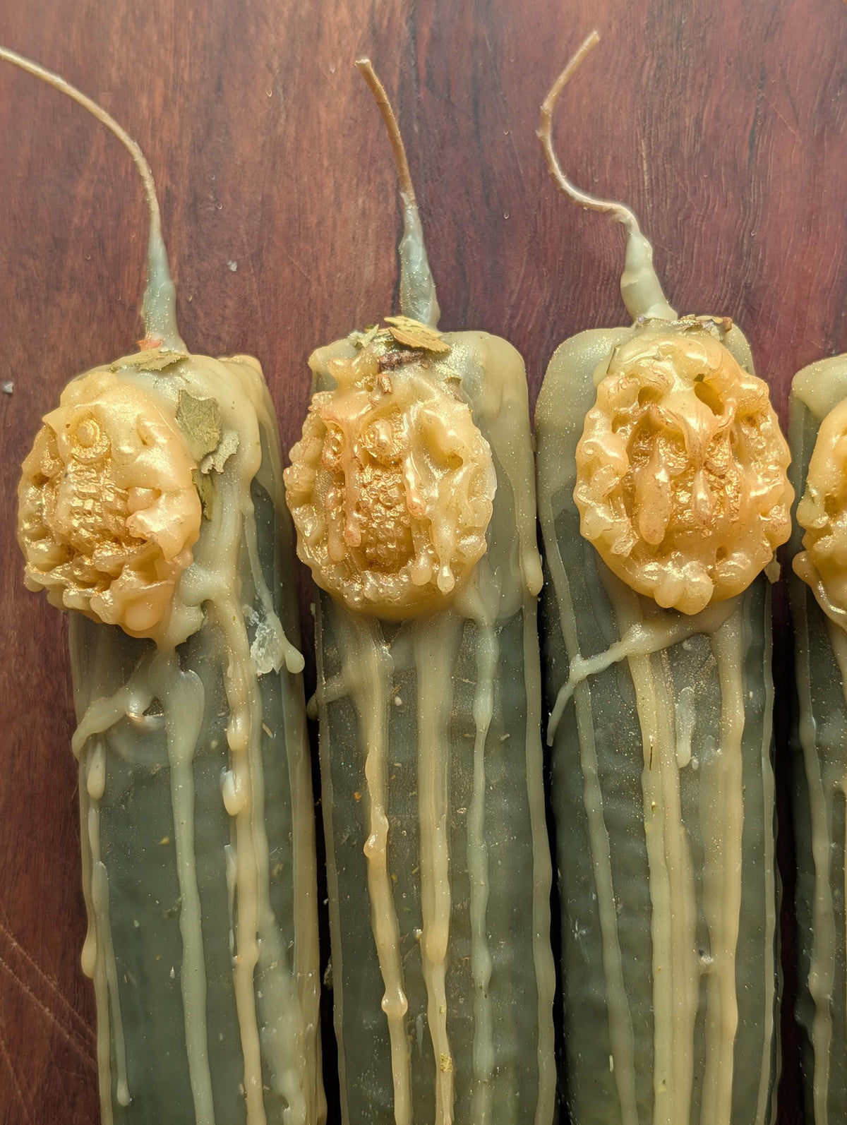Athena devotion candle | Goddess altar beeswax candle