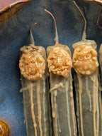 Athena devotion candle | Goddess altar beeswax candle