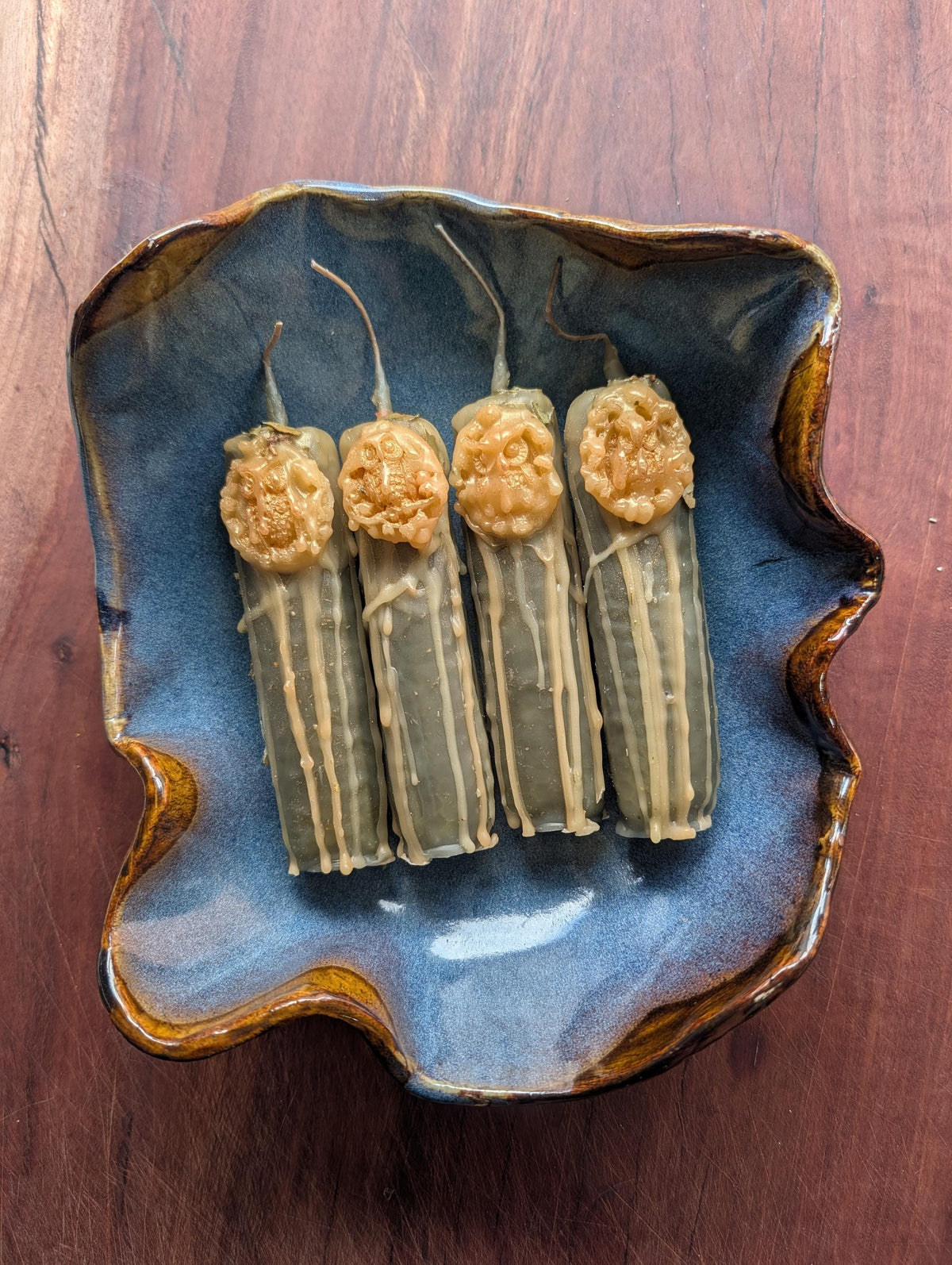 Athena devotion candle | Goddess altar beeswax candle