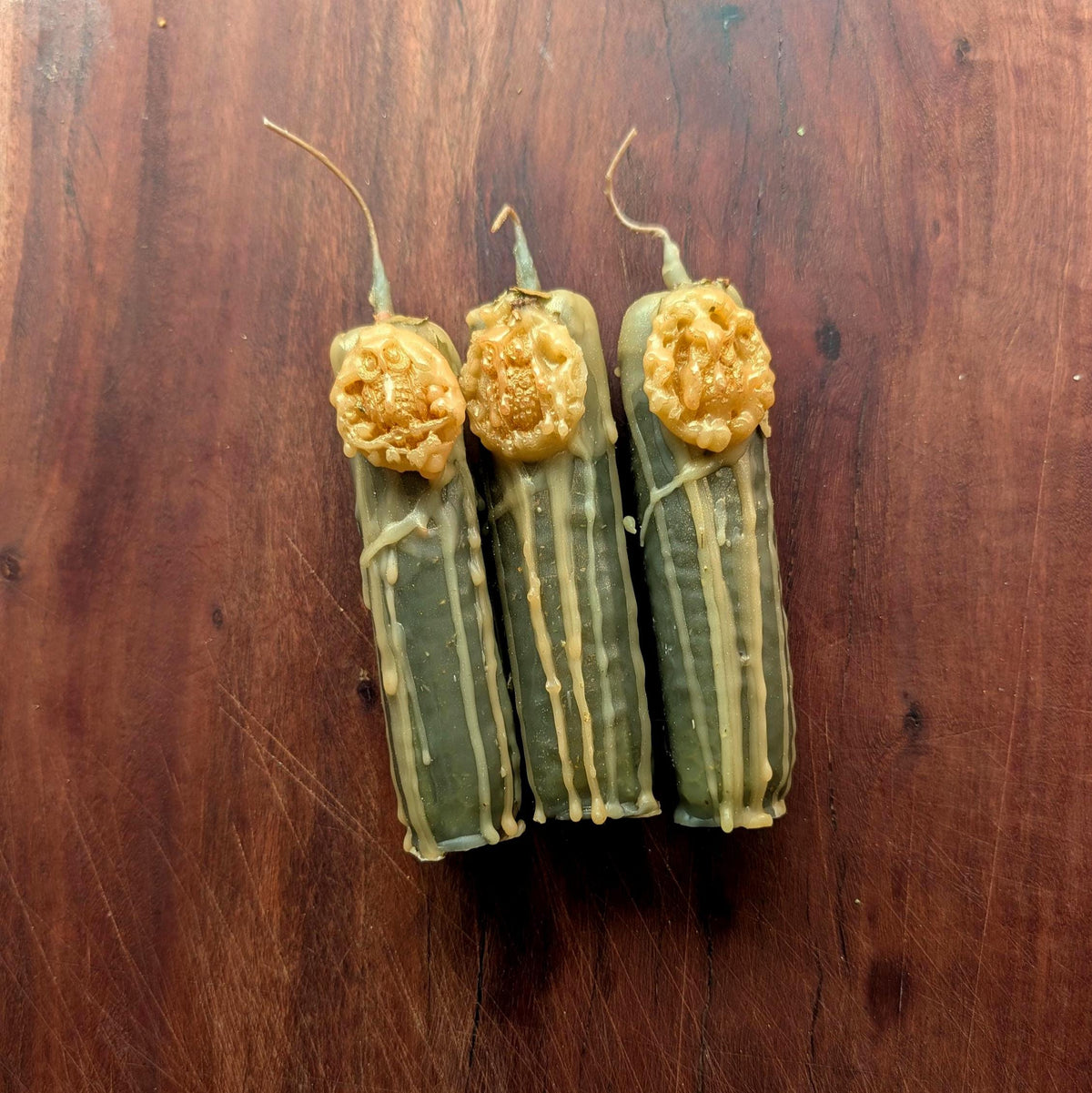 Athena devotion candle | Goddess altar beeswax candle