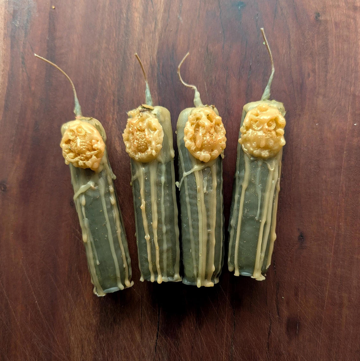 Athena devotion candle | Goddess altar beeswax candle