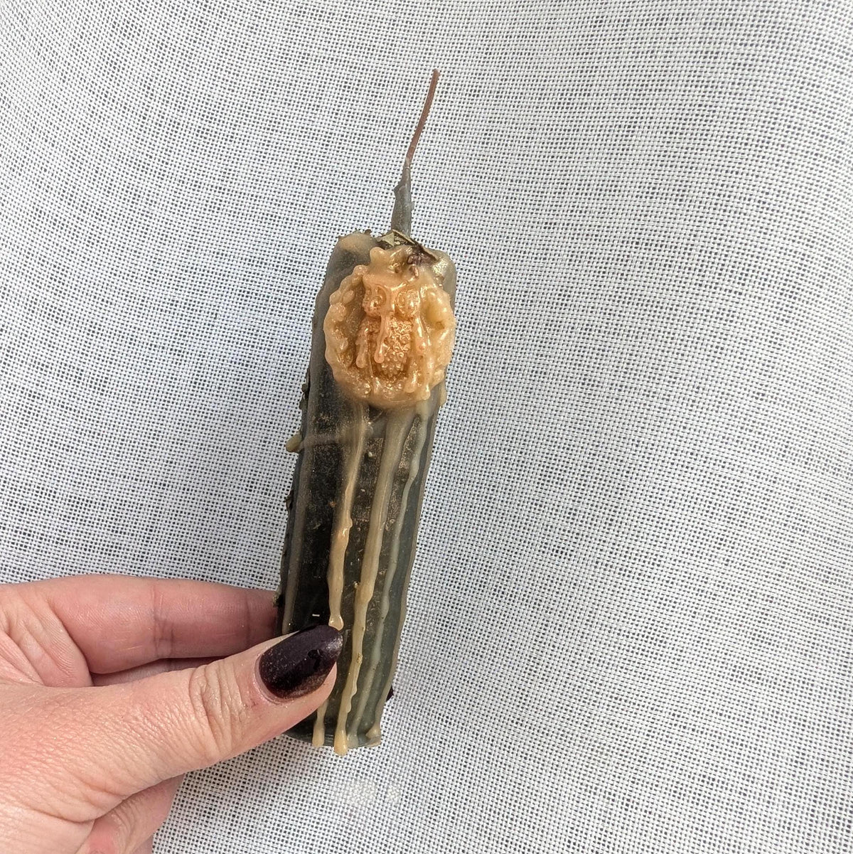 Athena devotion candle | Goddess altar beeswax candle