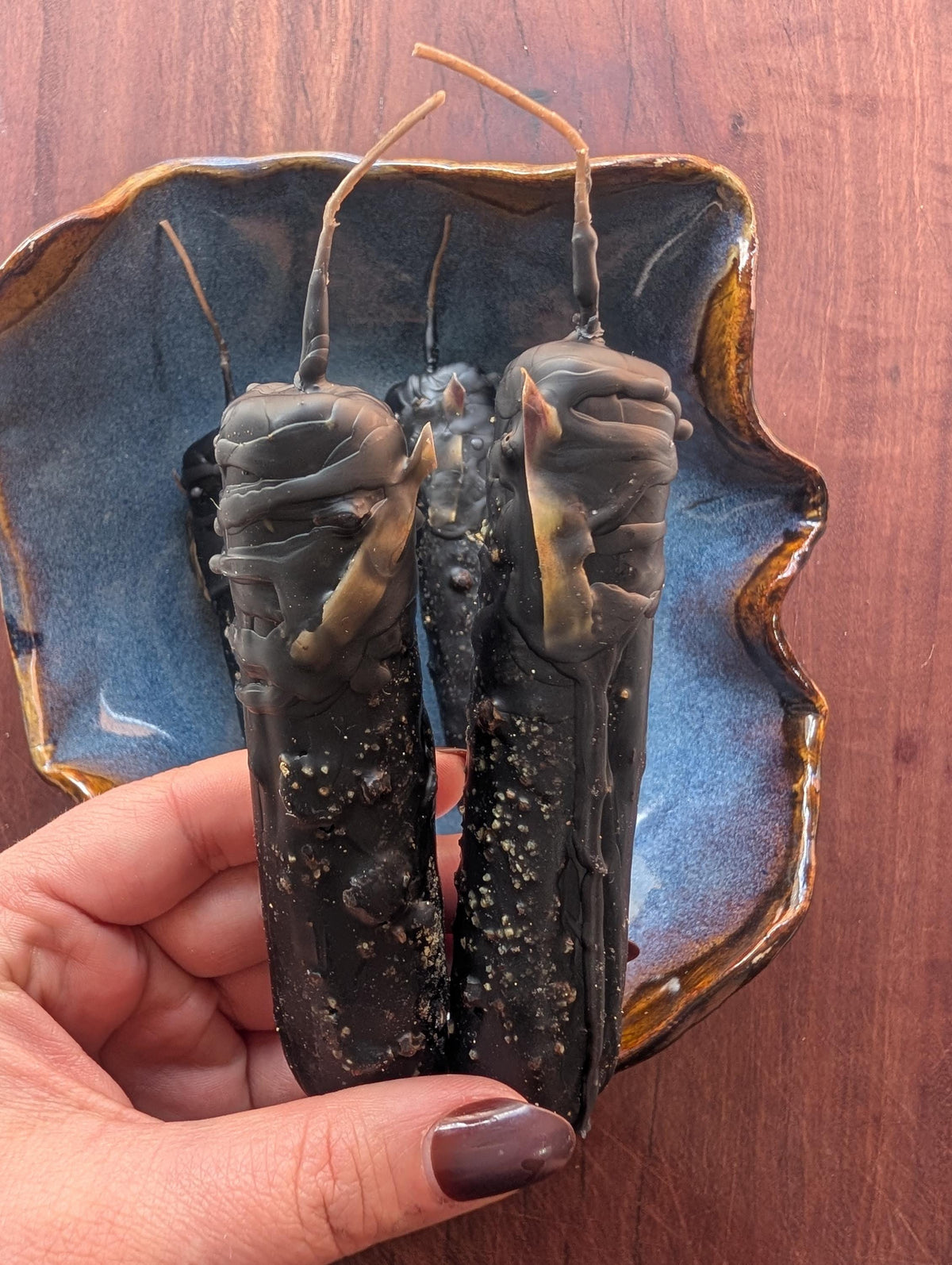 Banishing ritual beeswax candle | Altar cleansing candle