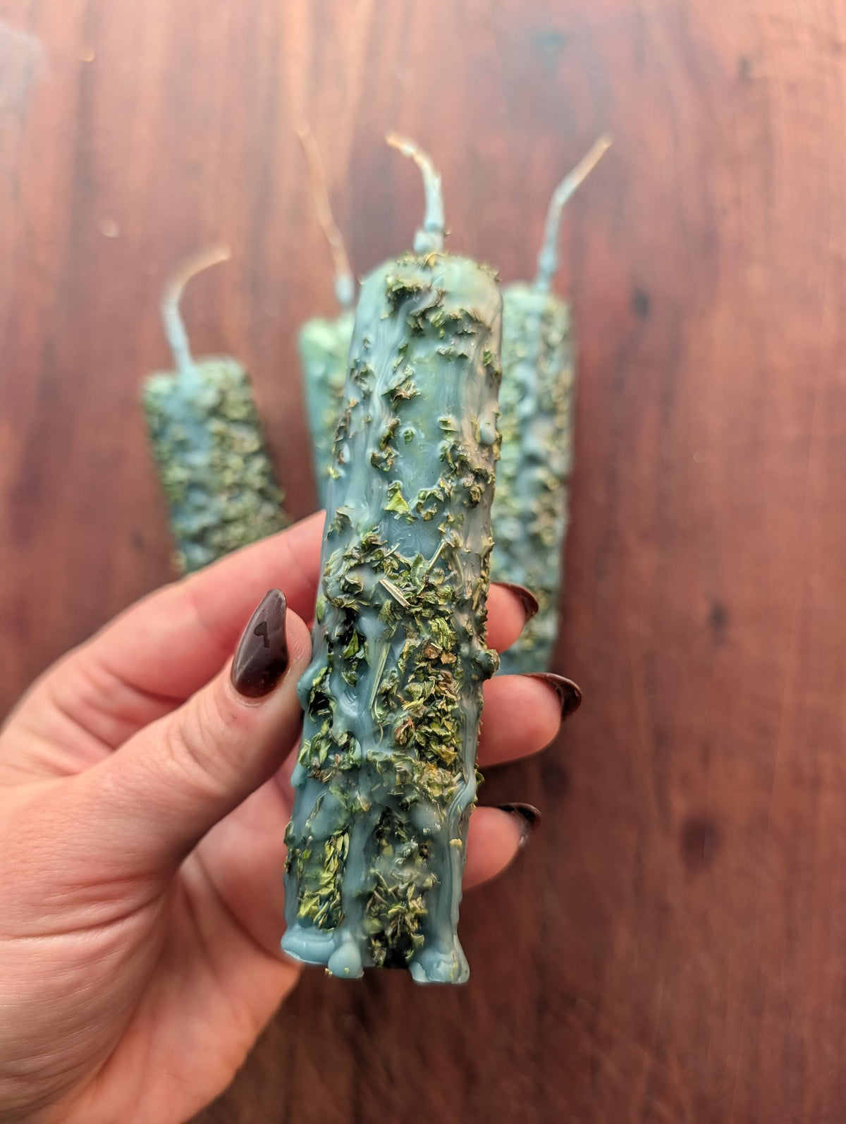 Clear Mind ritual beeswax candle | Mental clarity altar candle