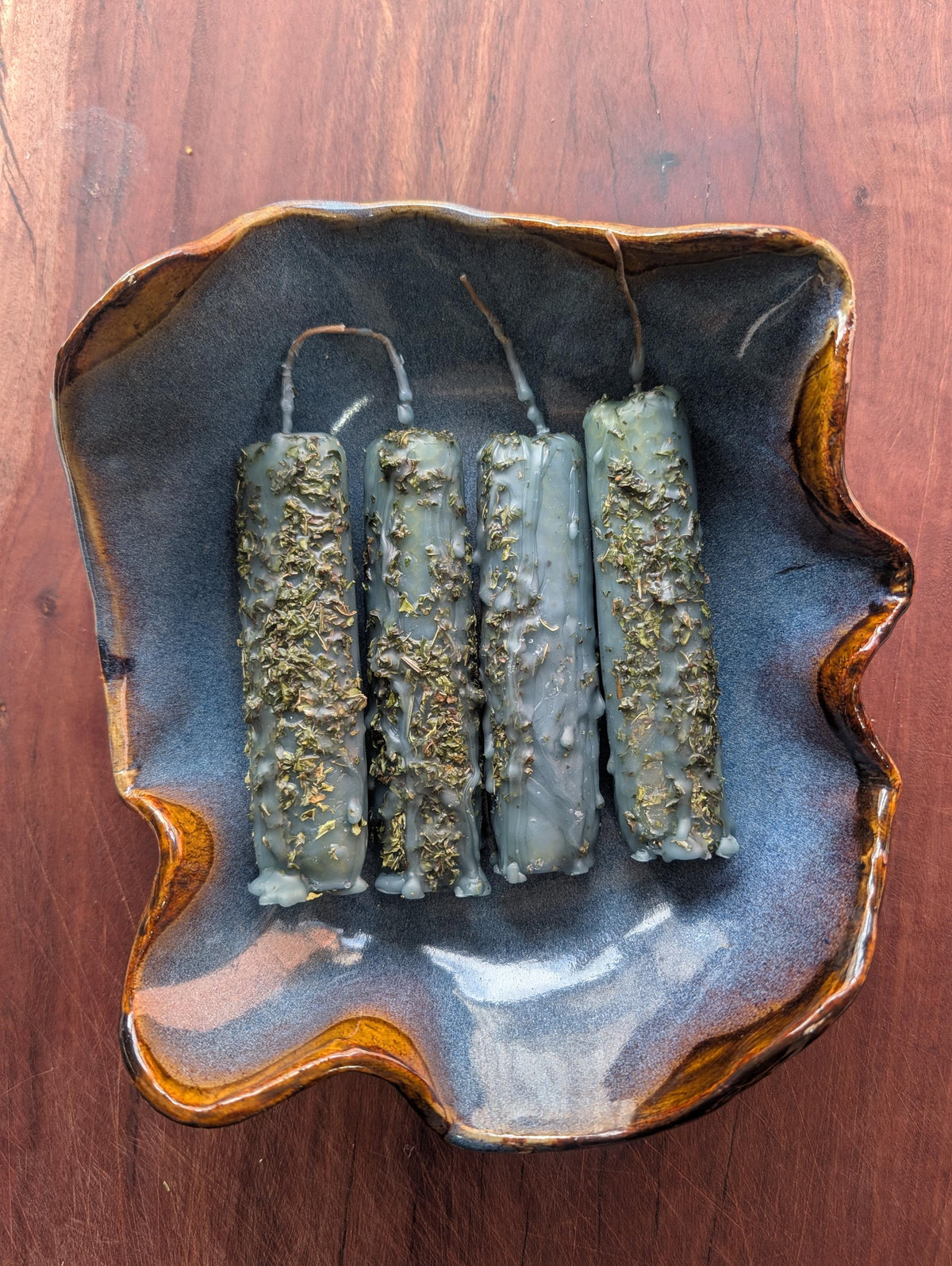 Clear Mind ritual beeswax candle | Mental clarity altar candle