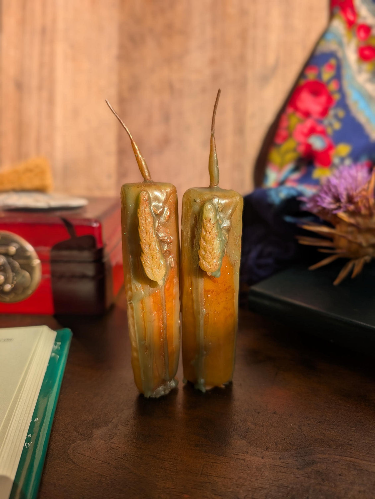 Demeter devotion candle | Goddess altar beeswax candle