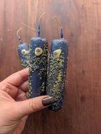 Evil eye hex removal ritual beeswax candle | Uncrossing altar candle