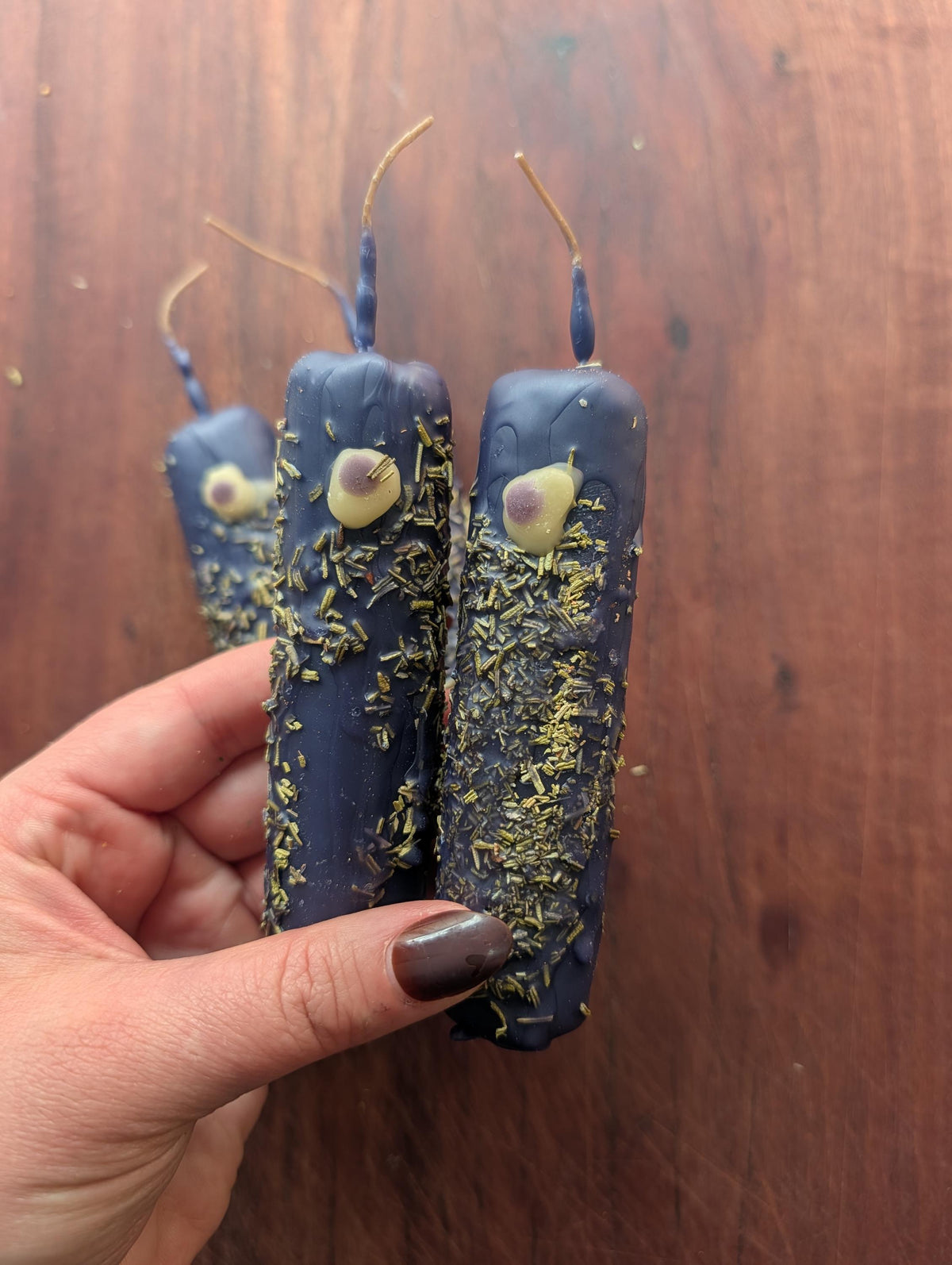 Evil eye hex removal ritual beeswax candle | Uncrossing altar candle