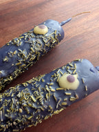 Evil eye hex removal ritual beeswax candle | Uncrossing altar candle