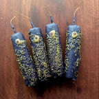 Evil eye hex removal ritual beeswax candle | Uncrossing altar candle
