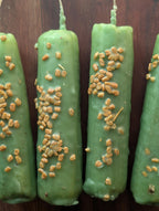 Good luck success ritual beeswax candle | Career altar candle