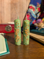 Good luck success ritual beeswax candle | Career altar candle