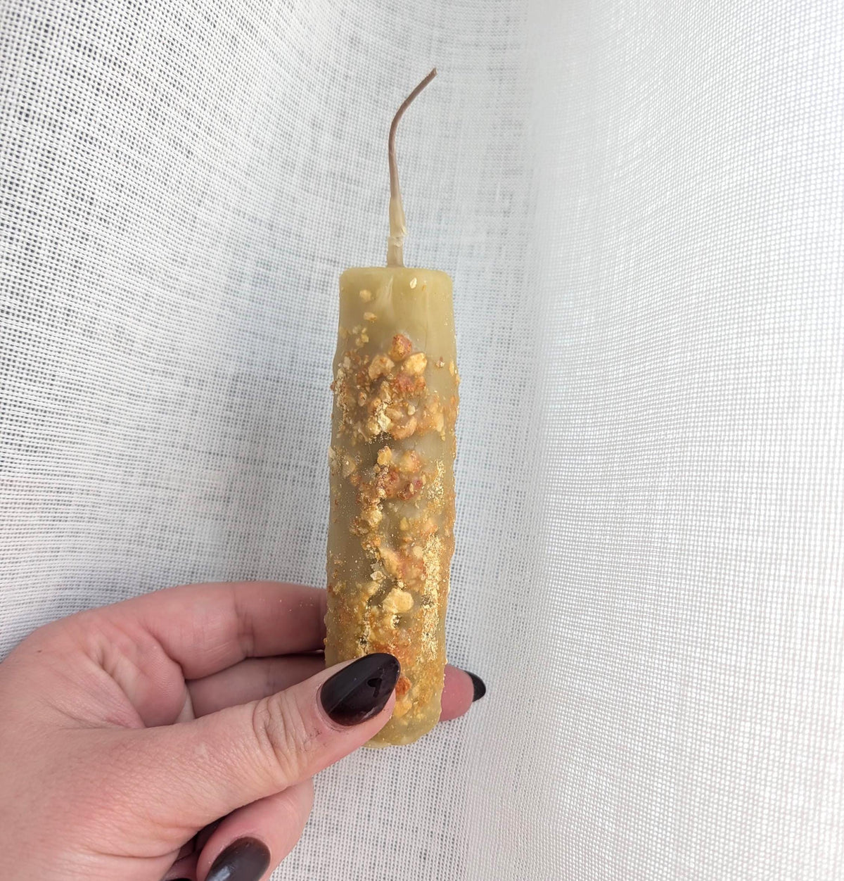 New Beginnings ritual beeswax candle | Transition altar candle