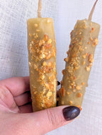 New Beginnings ritual beeswax candle | Transition altar candle