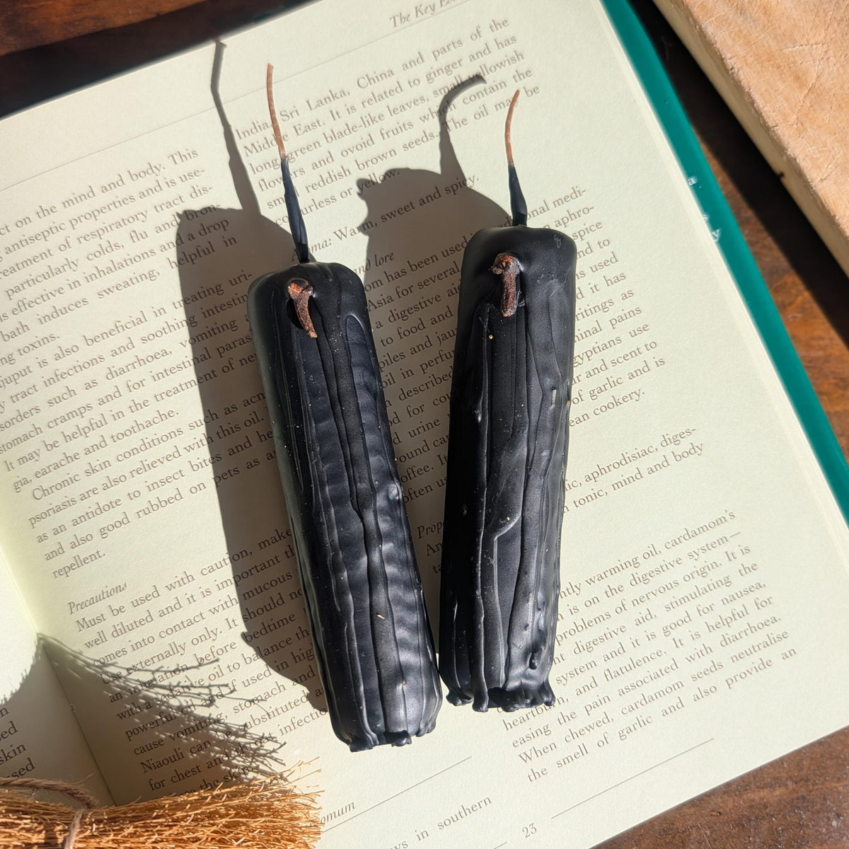 Witch's ward ritual beeswax candle | Protection altar candle