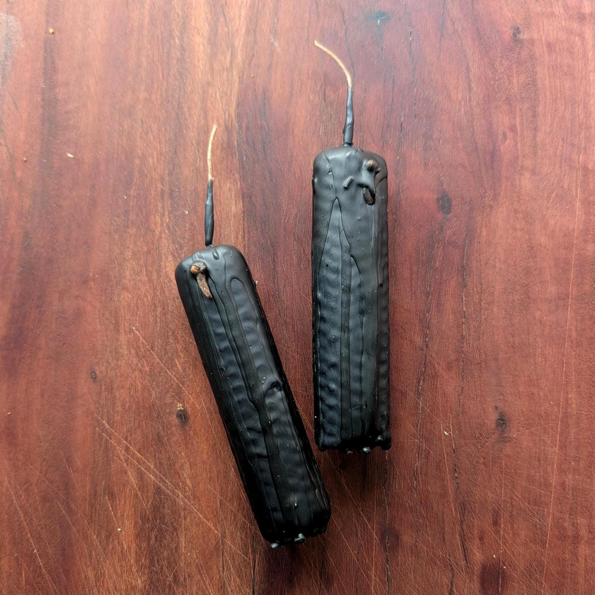 Witch's ward ritual beeswax candle | Protection altar candle
