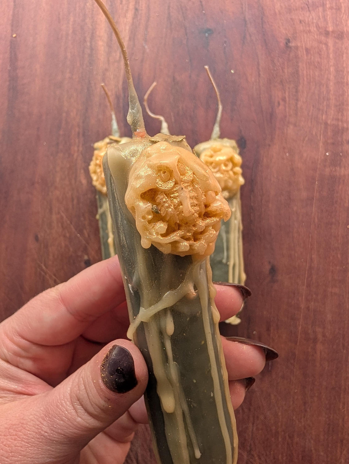 Athena devotion candle | Goddess altar beeswax candle