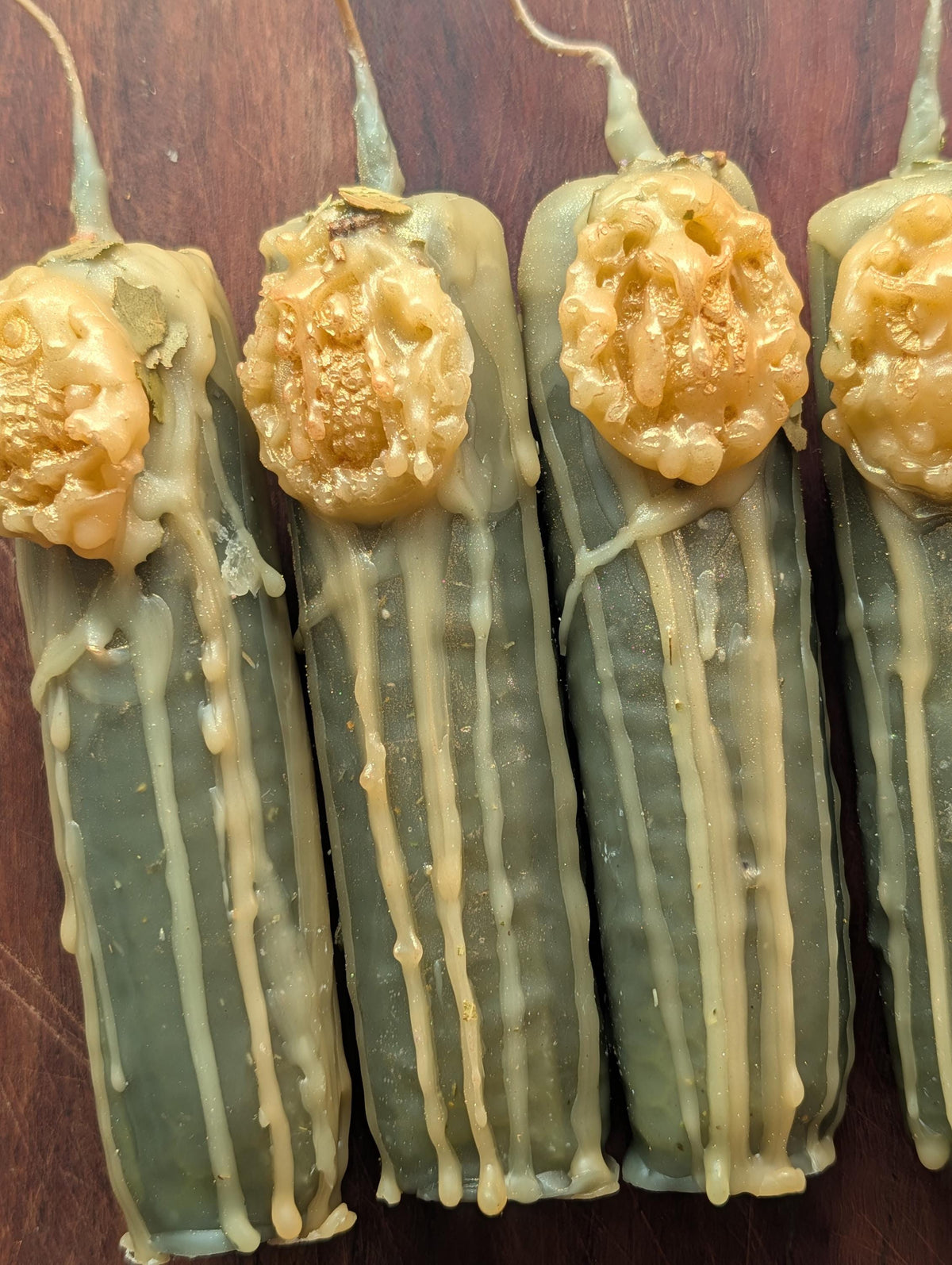 Athena devotion candle | Goddess altar beeswax candle