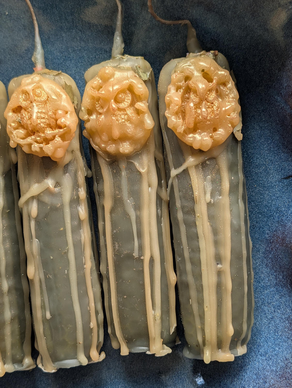 Athena devotion candle | Goddess altar beeswax candle