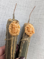 Athena devotion candle | Goddess altar beeswax candle