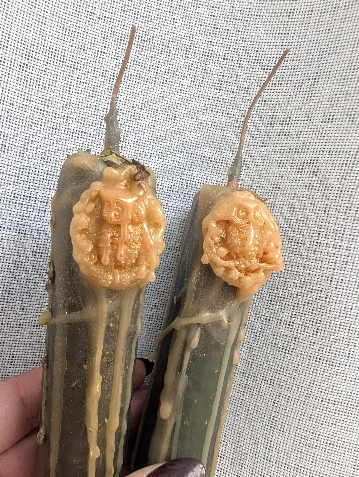 Athena devotion candle | Goddess altar beeswax candle