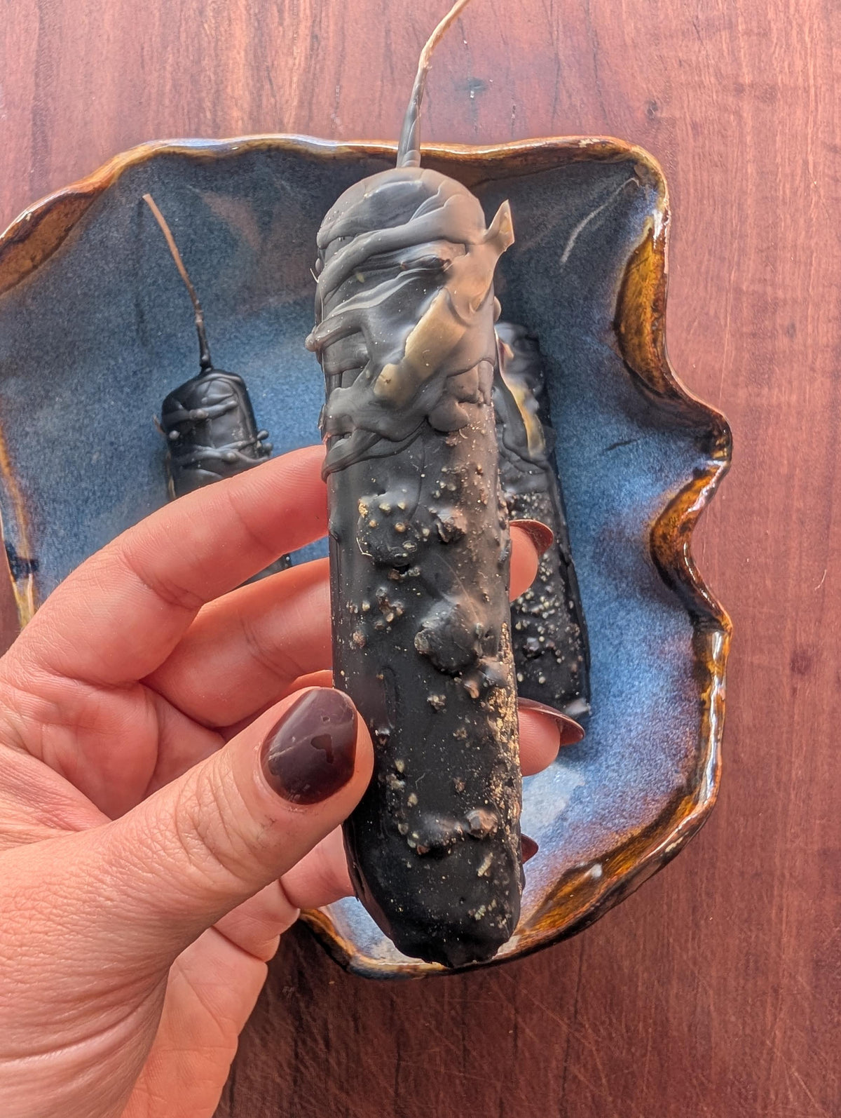 Banishing ritual beeswax candle | Altar cleansing candle