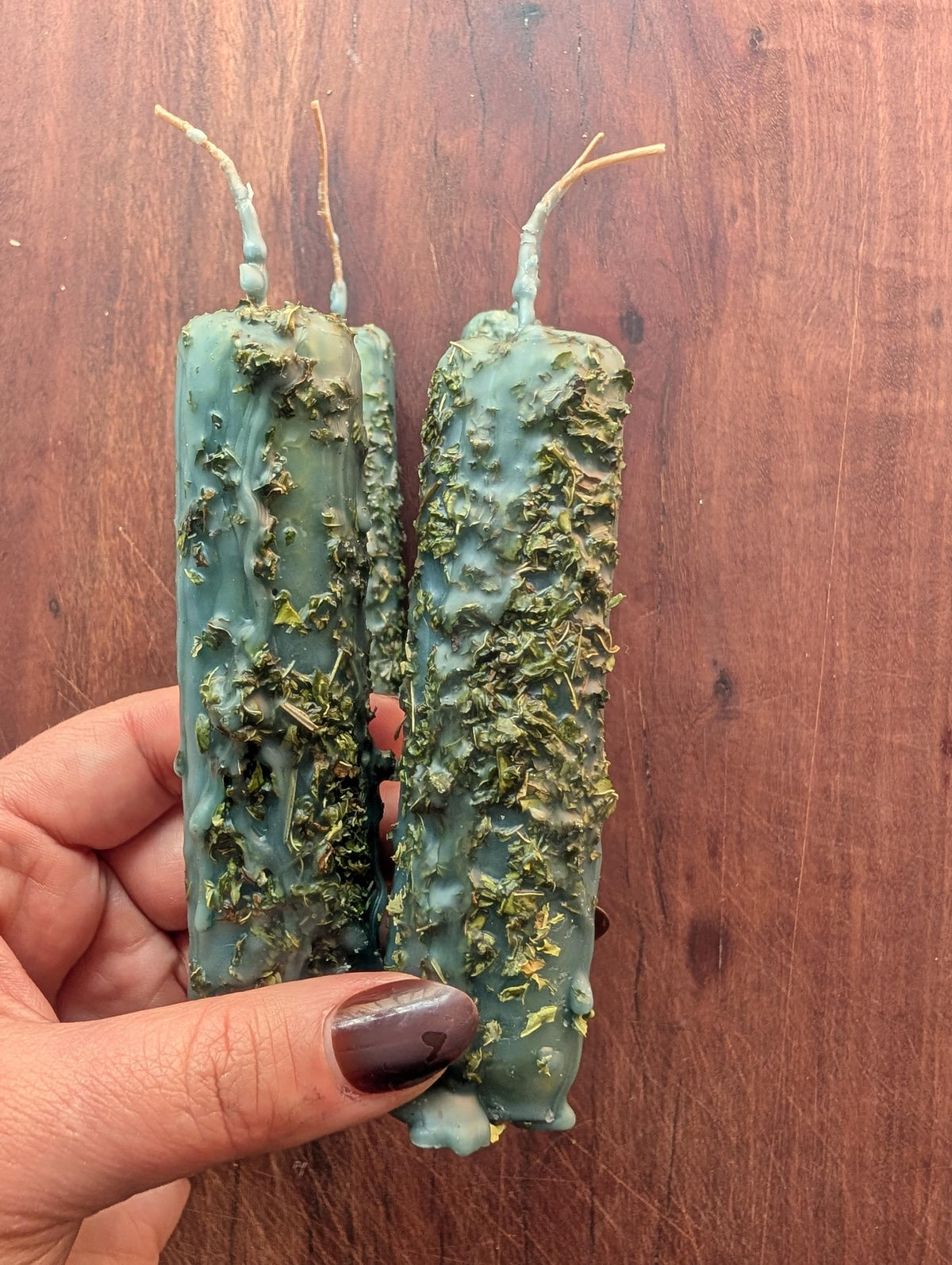 Clear Mind ritual beeswax candle | Mental clarity altar candle